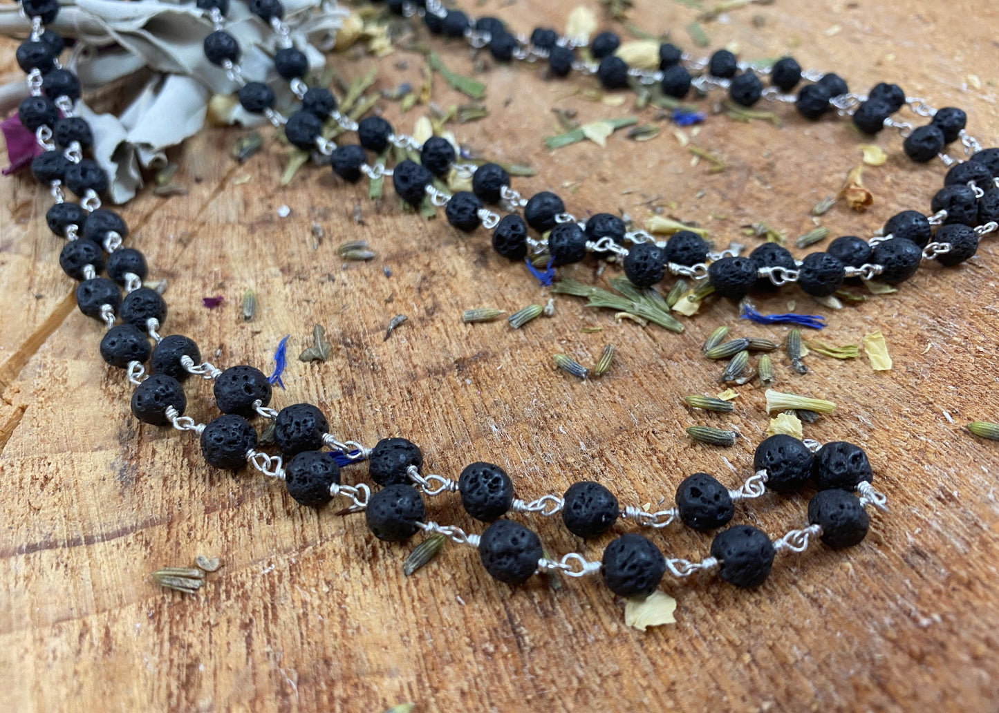 Bubble Wrap Lava Necklace