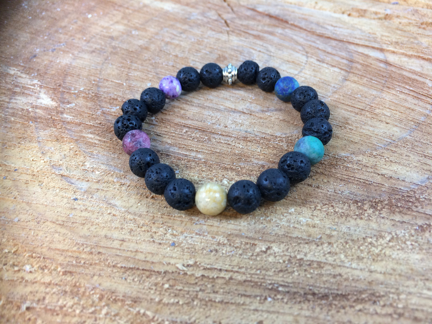 A Touch of Rainbow Lava Diffuser Bracelet