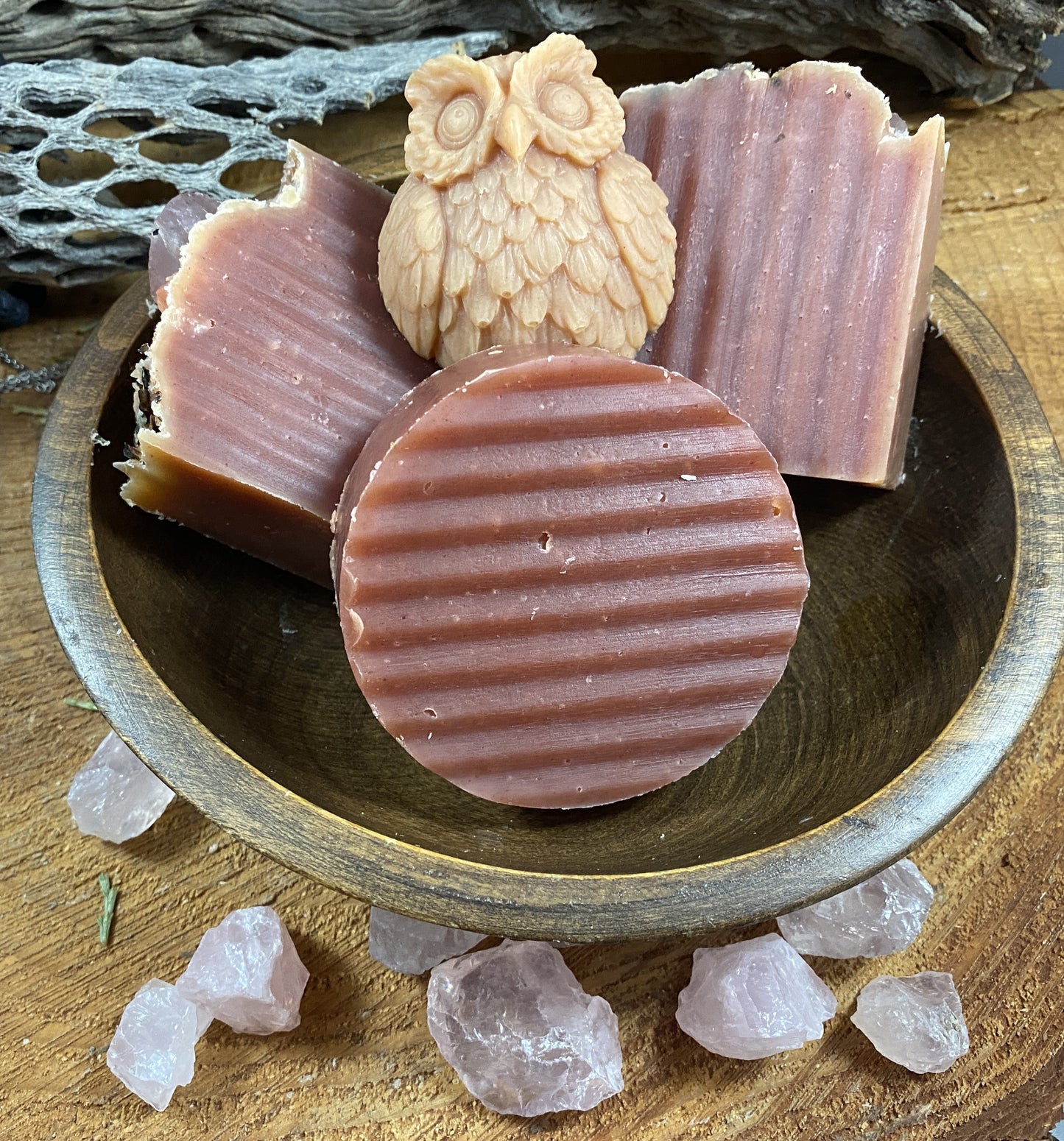 Blood Moon Soap- Rose Geranium, Lavender and Patchouli