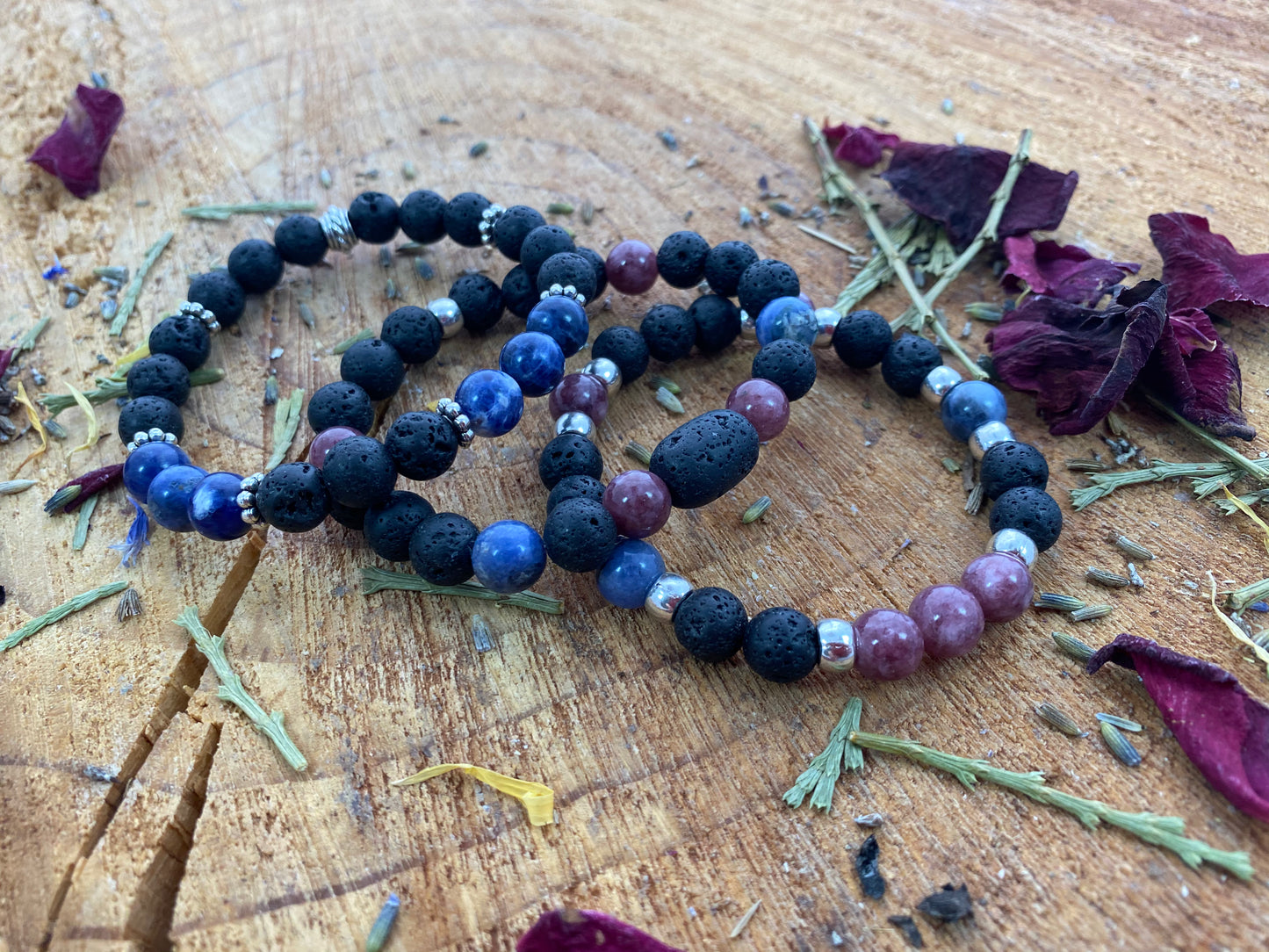 Carefree Aromatherapy Lava Bracelet Set