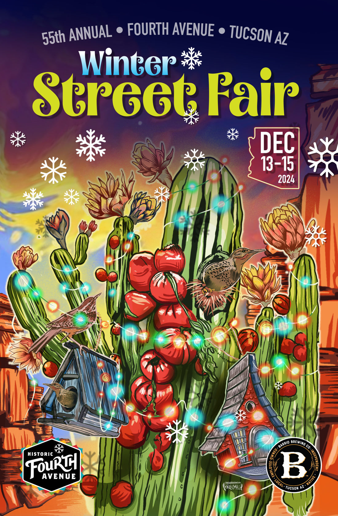 4th Ave Winter Street Fair December 13-15th 2024 Tucson, AZ