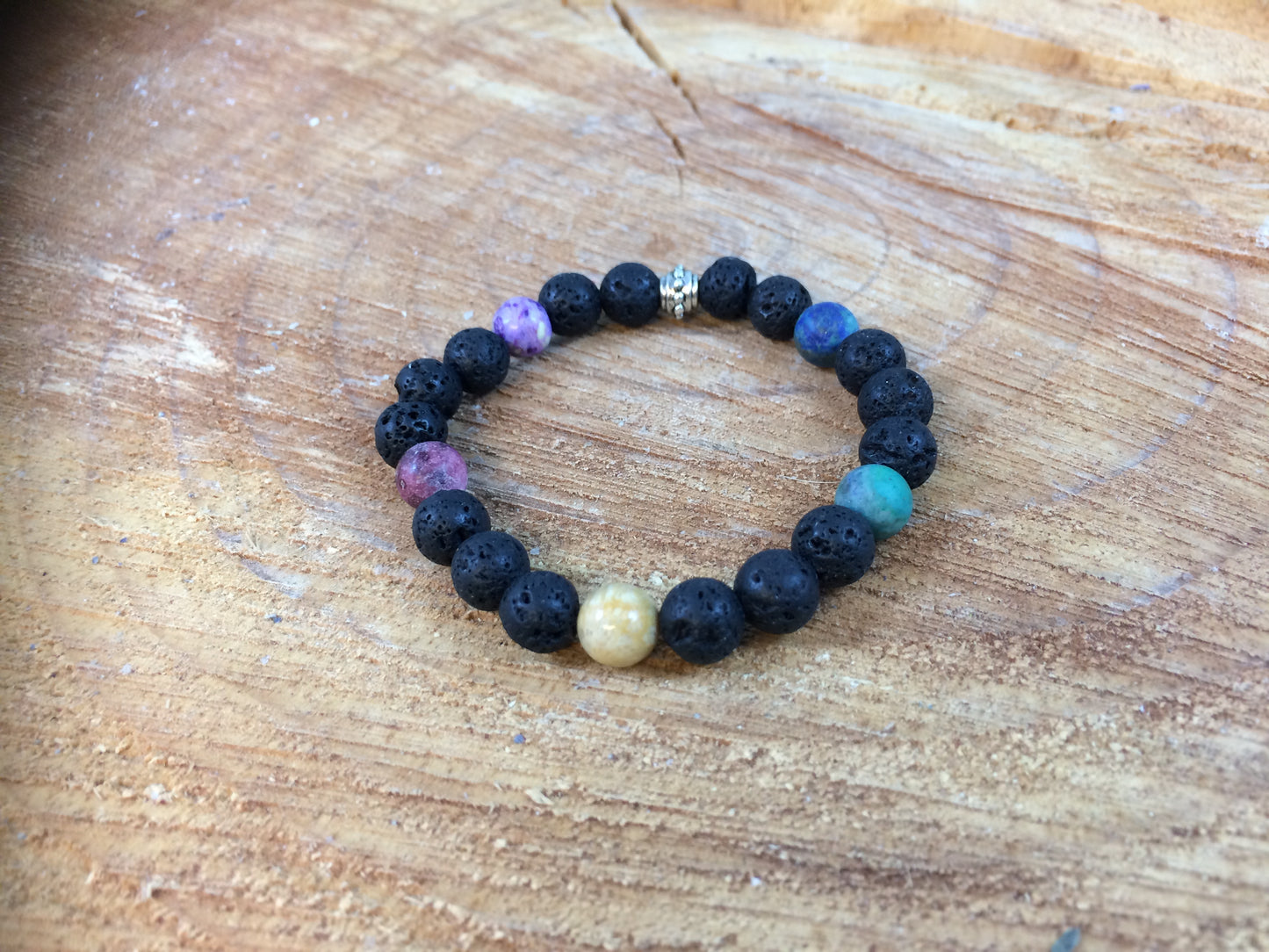 A Touch of Rainbow Lava Diffuser Bracelet
